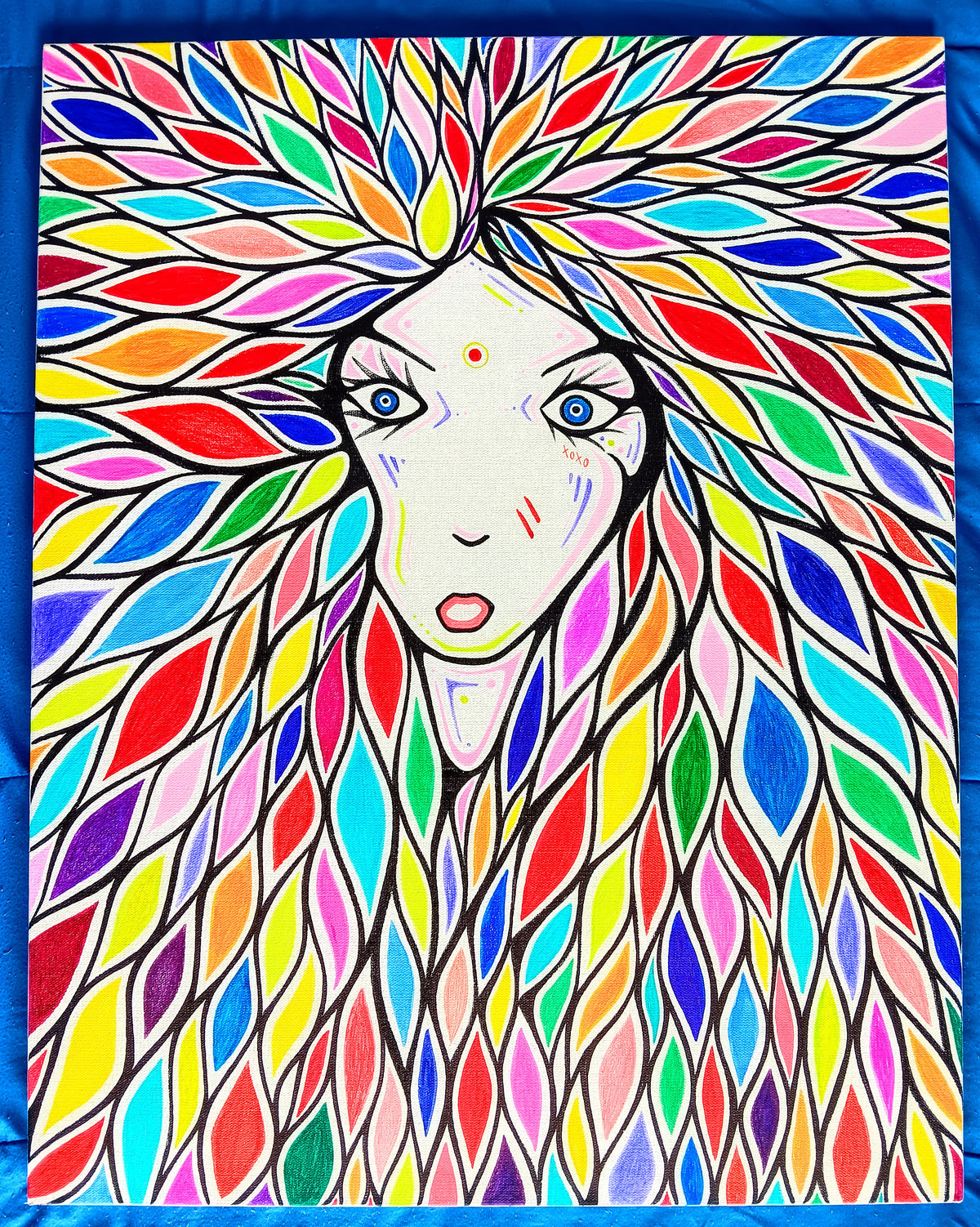 Rainbow Feather Crown